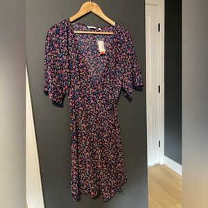 Floral wrap dress